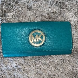 Turquoise Michael Kors Wallet